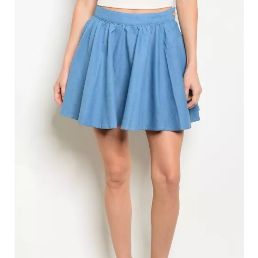 Chloah Denim Mini Skirt